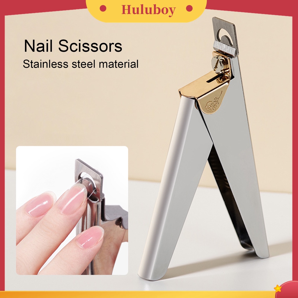 Huluboy Huluboy♡ Alat Pemotong Kuku Bentuk U Bahan Stainless Steel Untuk Manicure