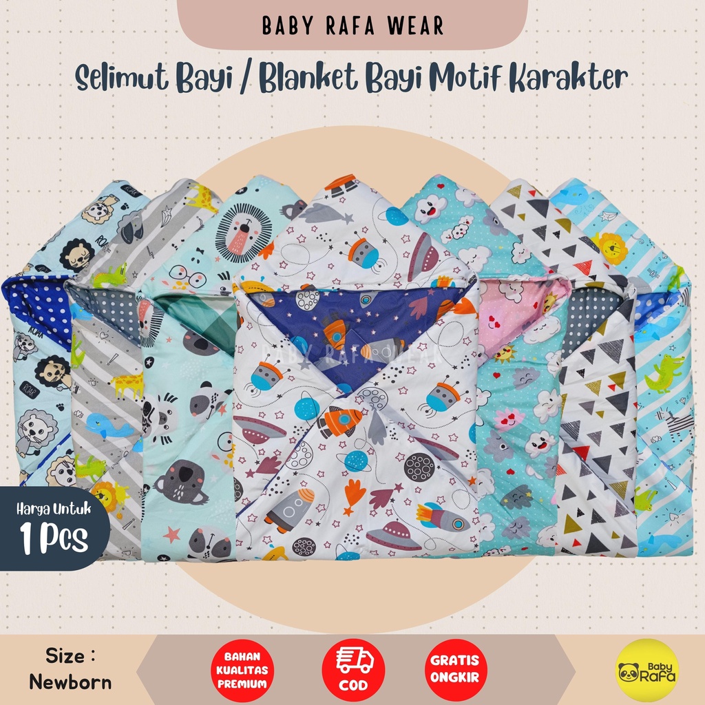 Selimut Bayi Bedcover Bayi Baru lahir Topi Tebal dan Halus Selimut Topi Bayi / Selimut Bayi / Sleeping Bag Bayi / Hoodie Baby Blanket