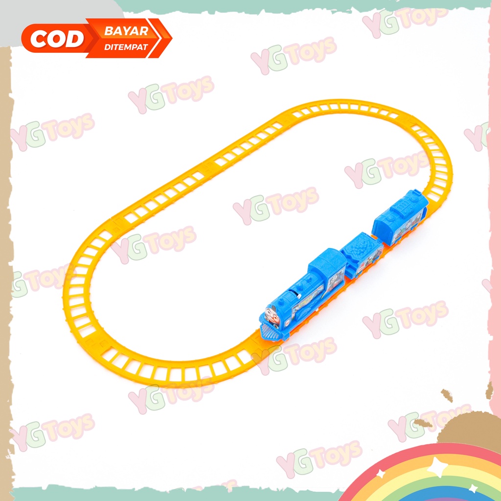 YGtoys Mainan Anak Rel Kereta Api Karakter Train Play Set