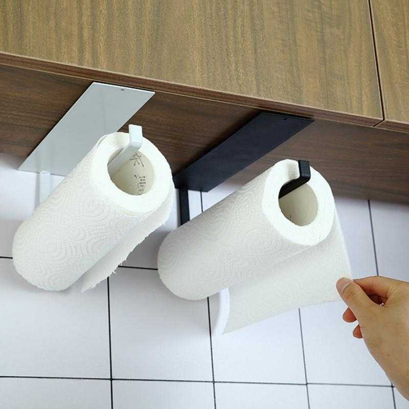 Tempat Gantungan Tissue Tisu Kamar Mandi Dapur Gulung Roll Tempel Dinding – Kitchen &amp; Bathroom Tissue Storage Organizer