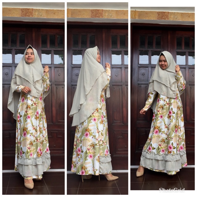 Gamis Cantik Bahan moscrepe