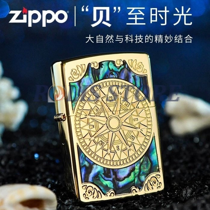 COD- Korek Zippo Gold Grafir Emboss Compass Rear 2 High Premium Quality Made In Usa &quot;Limited Edition&quot;