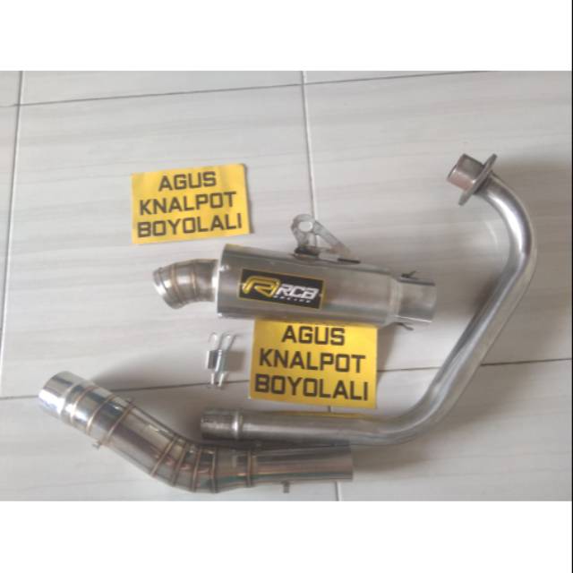 Knalpot rcb tipe rjm untuk mx fu sonic vixion gsx bison cbr r15 tiger gl mp cb dll