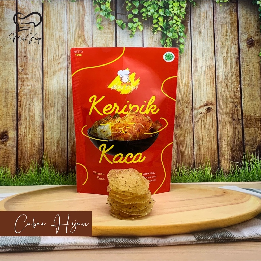 

Keripik Kaca Cabai Hijau Daun Jeruk Asli Singkong
