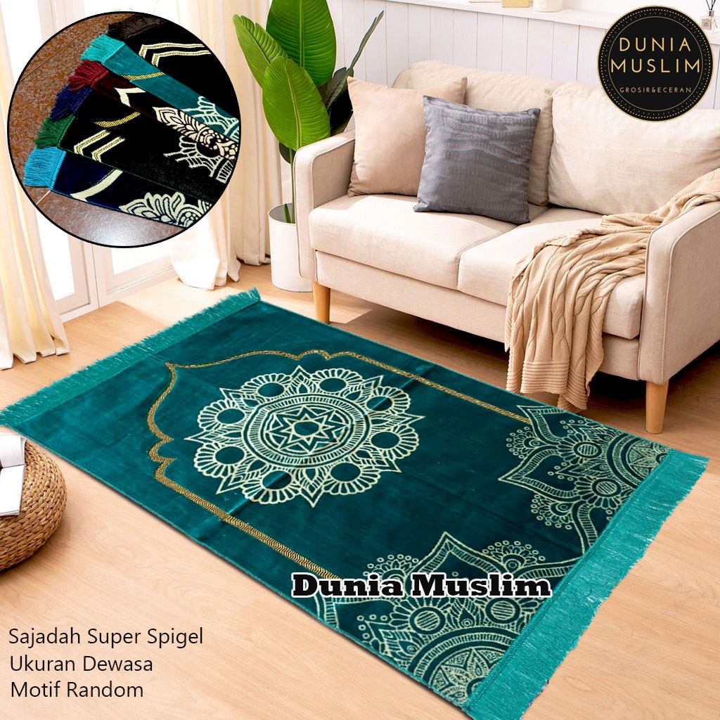 Sajadah Turki Dewasa Bahan Tebal Dan Lembut motif kiswah Perlengkapan Sholat Sajadah Murah