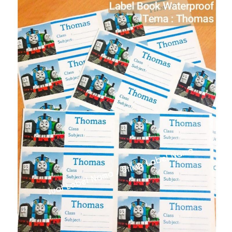 

THOMAS ~ LABEL BOOK WATERPROOF / STIKER BUKU PELAJARAN / STIKER BUKU SEKOLAH / LABEL BUKU ANAK