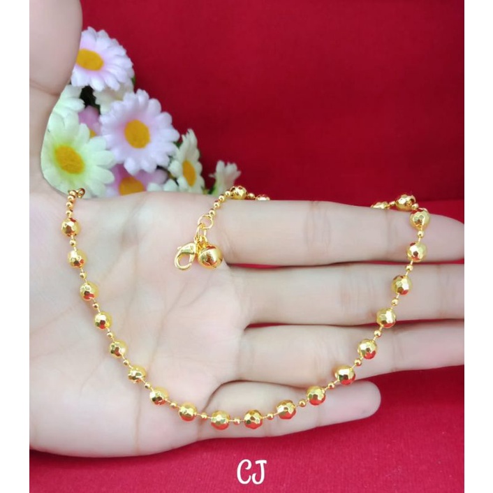 Gelang kaki emas muda kadar 35%