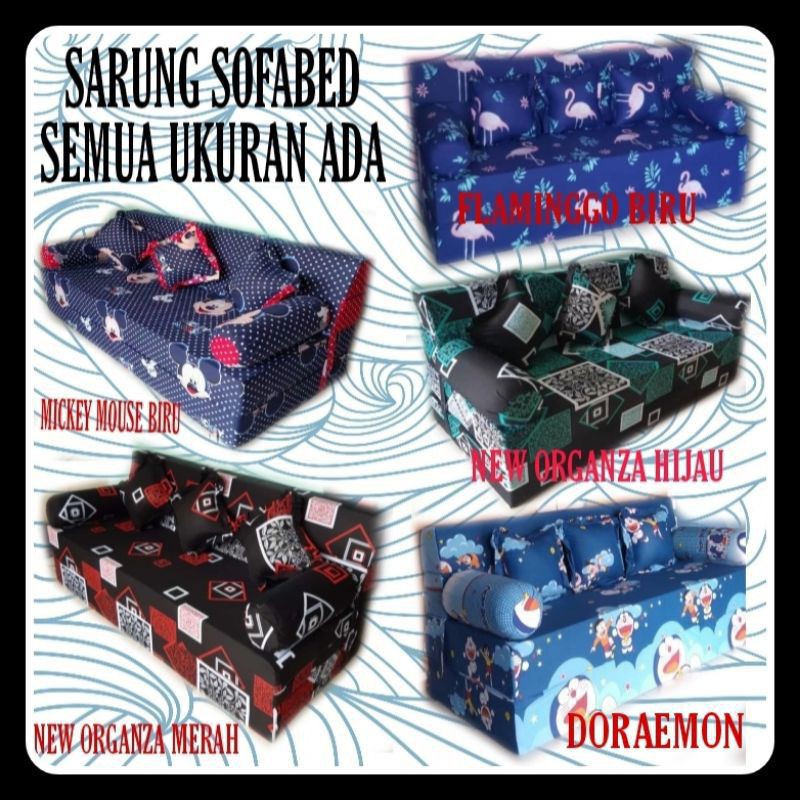 Pengganti cover/sarung sofabed no.1 uk-200x180x20/no.2 uk-200x160x20