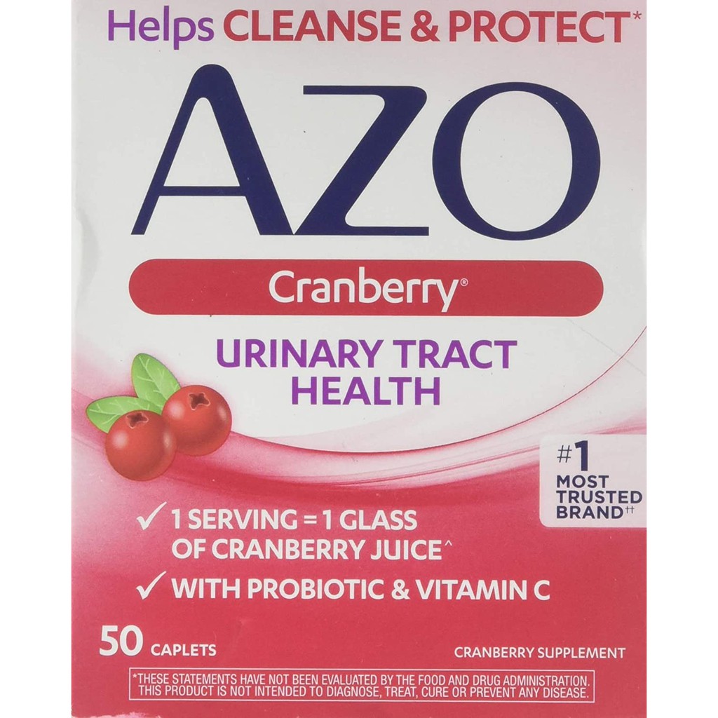 AZO Cranberry 50 Caplet Jaga Kebersihan Kesehatan Saluran Kemih ORI US