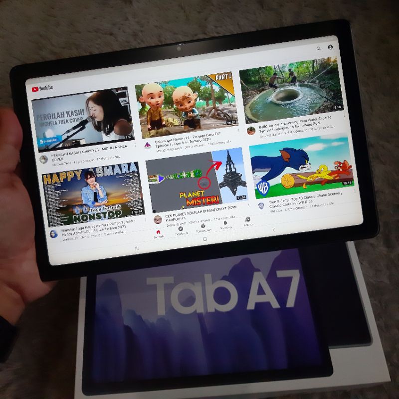 Samsung Tab A7 10inch 3/32gb T505 wifi + cell second berkualitas