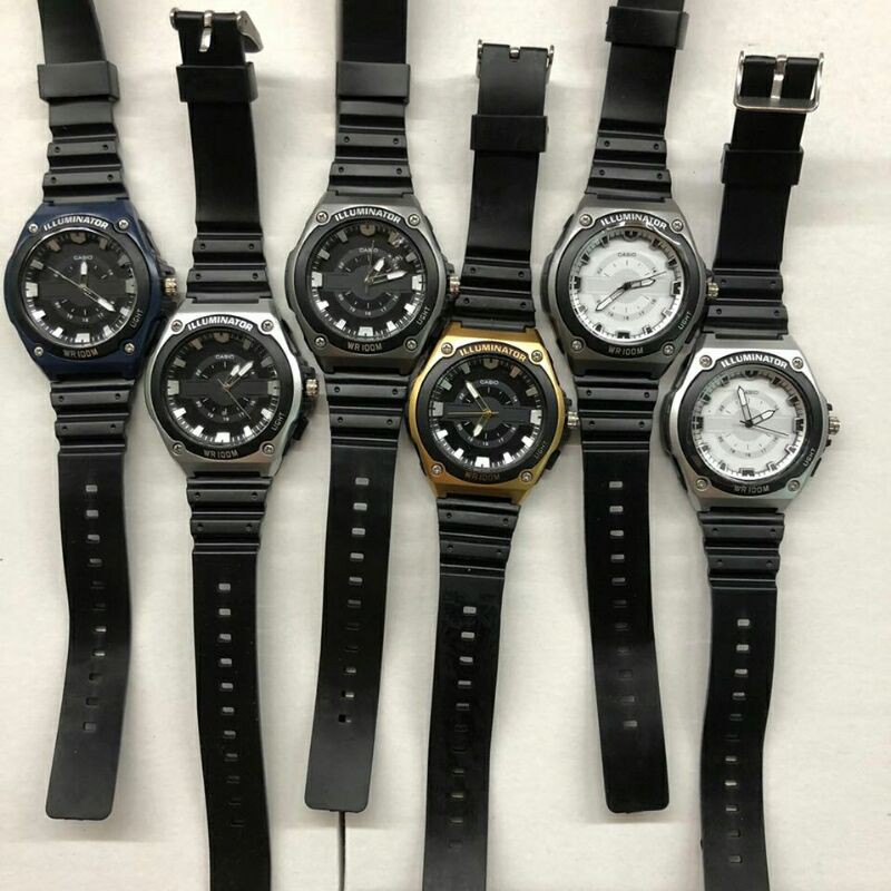 Jam tangan pria casio Sport D20 analog karet murah