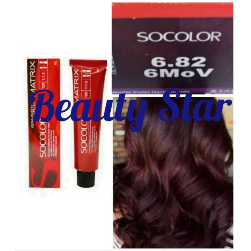 MATRIX SOCOLOR NO. 6.82 / 6MoV MOCHA VIOLET DARK BLONDE 90ML