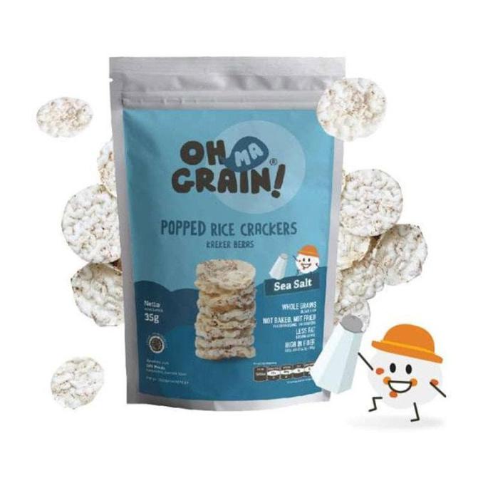 

Hemat Oh Ma Grain! Popped Rice Crackers Sea Salt/ 35 G Terbatas