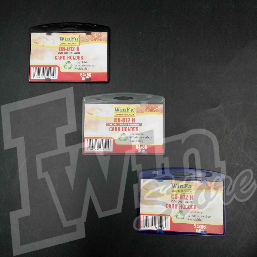 

CARD HOLDER FOR ID CARD HORIZONTAL - CH 12 - Isi 10 PCS