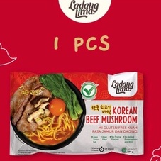 

LADANG LIMA KOREAN BEEF MUSHROOM NOODLE MIE GLUTEN FREE INSTANT 1 PC (94 gram)