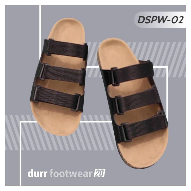 Sandal puyuh pria Casual, Sandal durr footwear 20 original, Sandal slip on pria murah