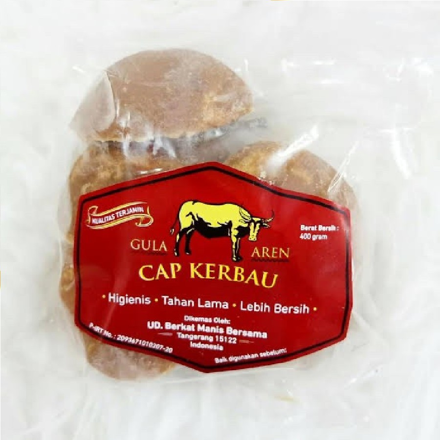 Gula Aren cap Kerbau Asli 400 Gram