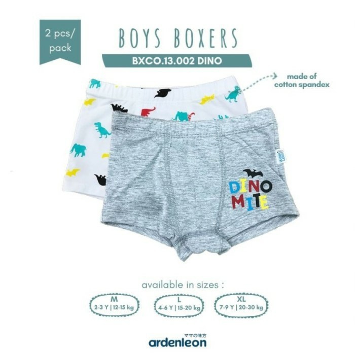 Ardenleon (2 pcs) Boxer Anak Laki-laki Motif