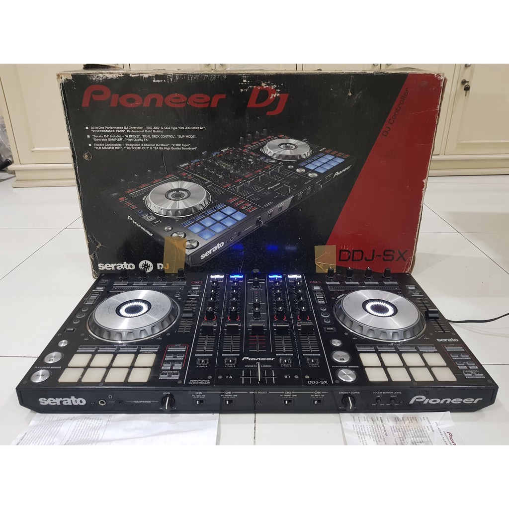 Alat DJ / Controller DJ Pioneer DDJ SX Lengkap Dus & Kitab-Kitab