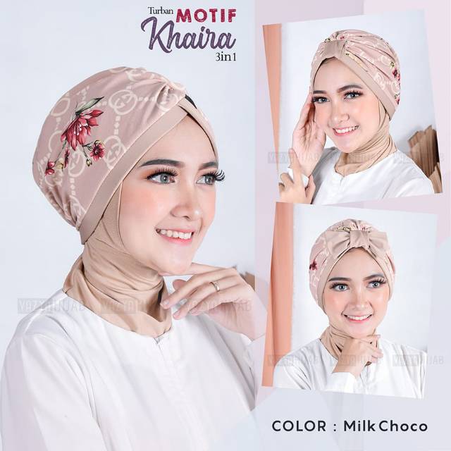 Turban Khaira Motif 3in1