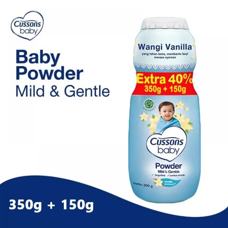 CUSSONS BABY POWDER SOFT &amp; SMOOTH/Mild and Gentle/Fresh and Nourish 350+150gr