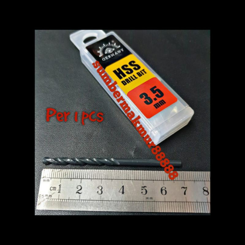 mata bor besi 3.5mm tjap mata