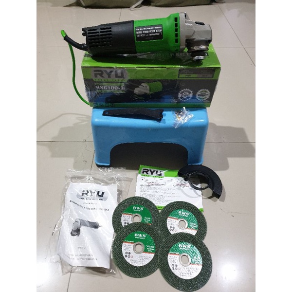 MESIN GERINDA TANGAN RYU RSG 100-3 ANGLE GRINDER RYU RSG100-3