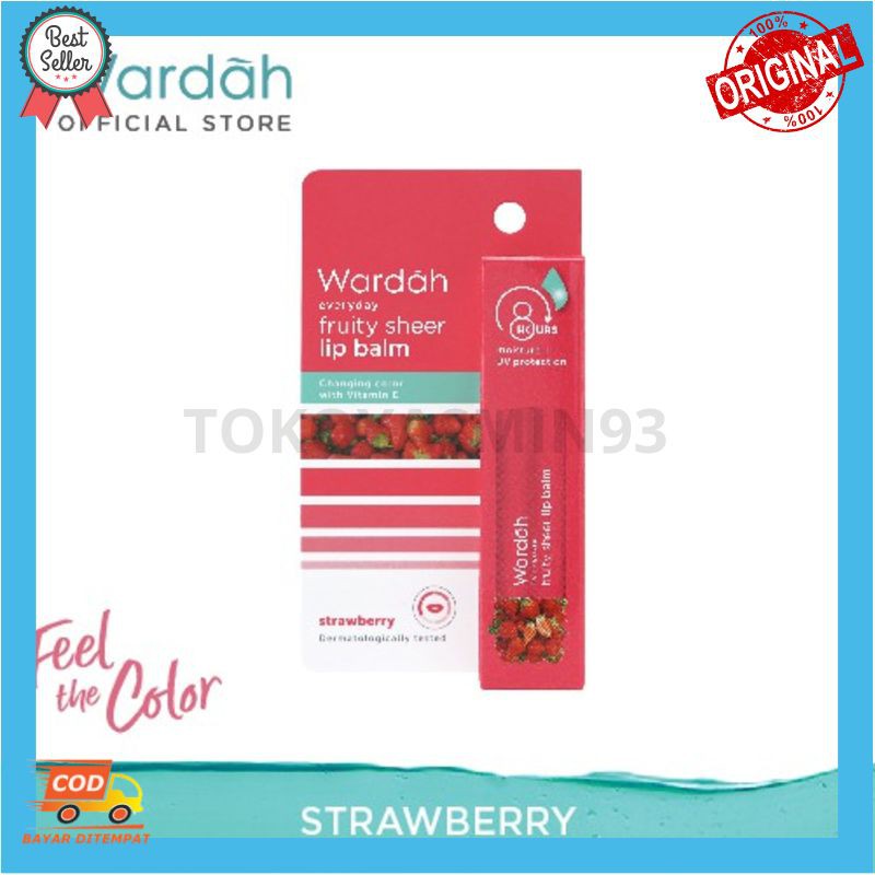 Wardah Everyday Fruity Sheer &amp; Lip Nutrition Balm  4g Murah