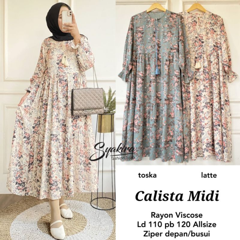 CALISTA MIDI/GAMIS/DRESS BY SYAKIRA