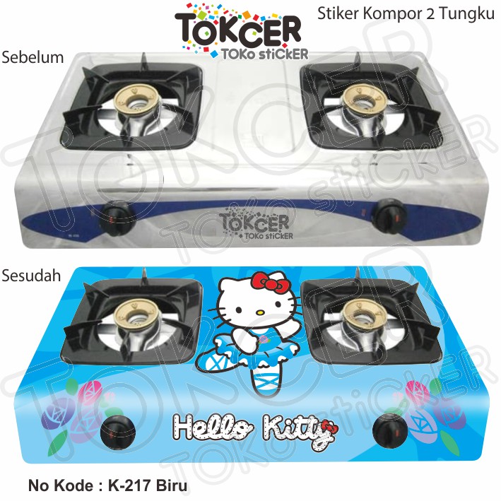 Stiker Kompor 2 Tungku Hello Kitty