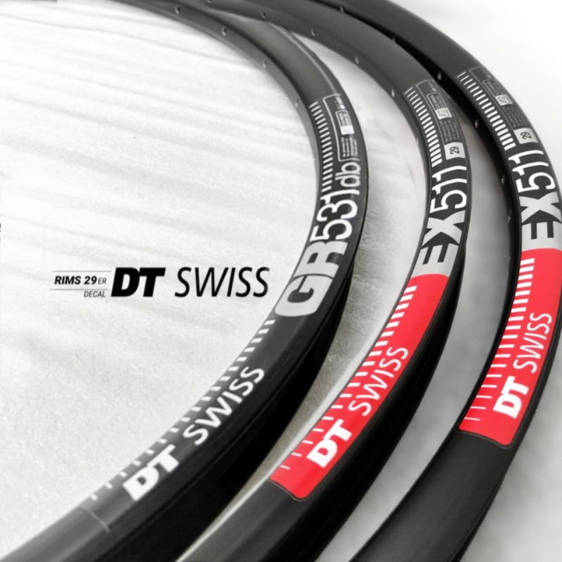 Velg Rims 29 decal DT Swiss rims 700c gravel atau 29 mtb XC