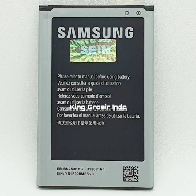 Baterai Samsung Note 3 Neo / N7505 Original OEM EB-BN750BBC Battery