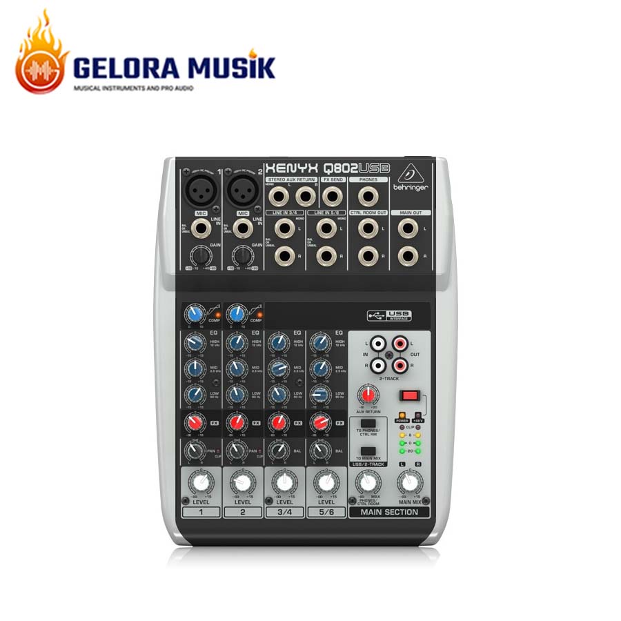 Behringer Q802USB 4 Channel Mixer with USB Audio Interface