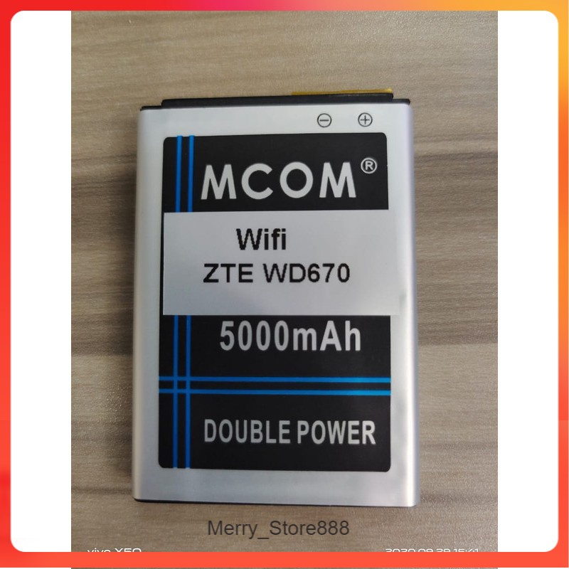 Batere Battery Batre Baterai Double Power Mcom Modem Wifi Mifi ZTE WD670