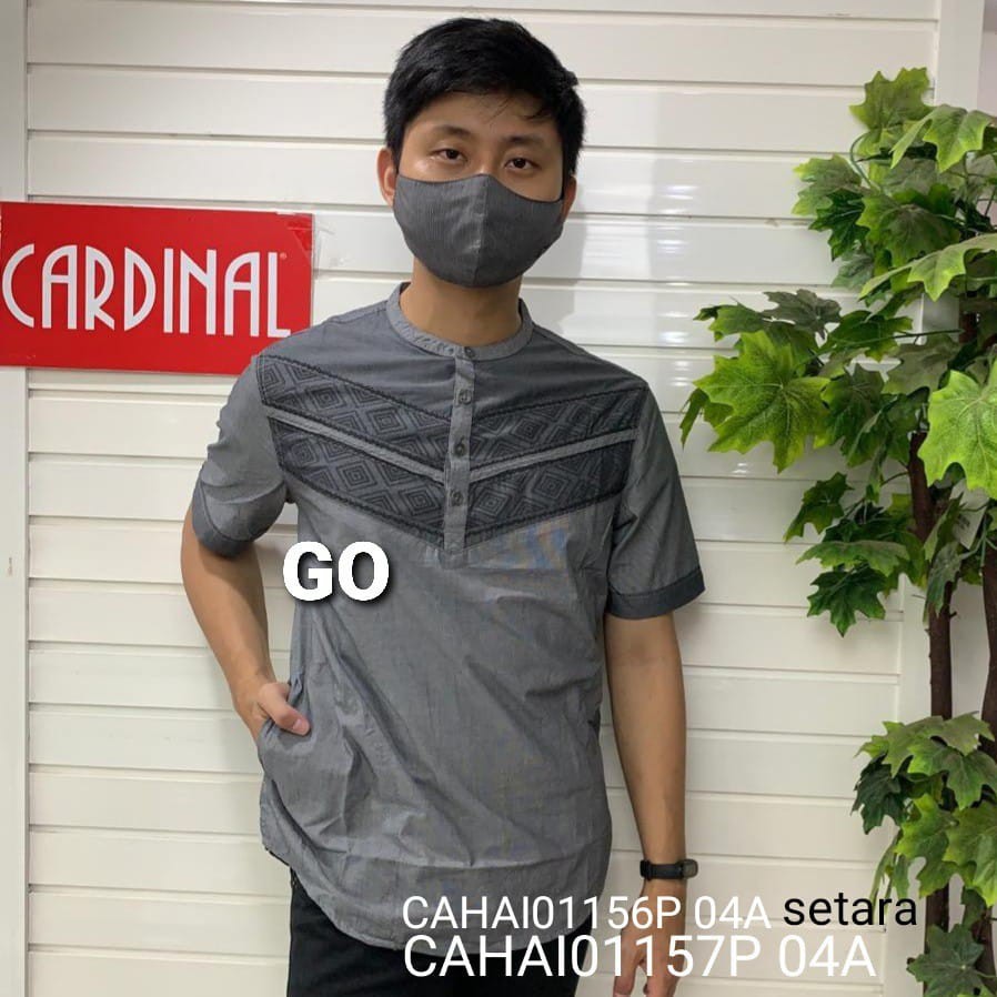 BB CARDINAL KEMEJA KOKO PRIA LENGAN PENDEK FORMAL Baju Cowok Original