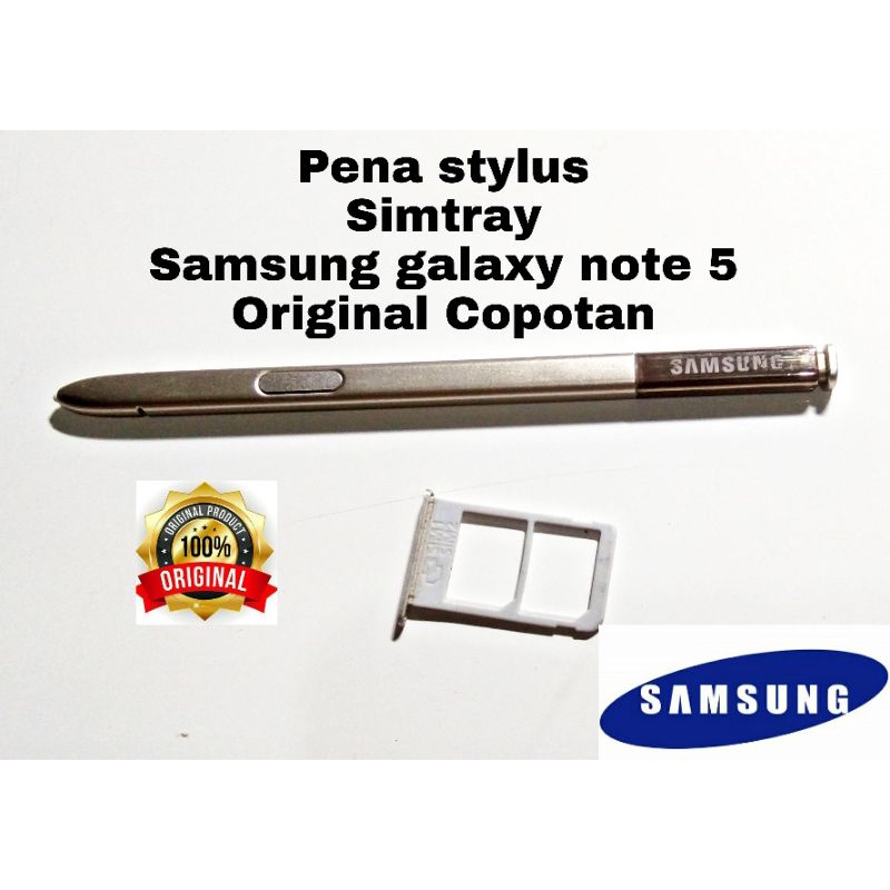 pen stylus pena simtray slotsim samsung galaxy note 5 N9200 N9208 original copotan