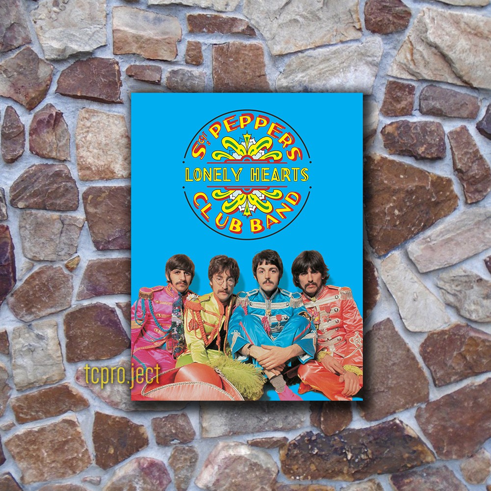 POSTER THE BEATLES SGT PEPPER'S LONELY - HIASAN DINDING - POSTER KAMAR