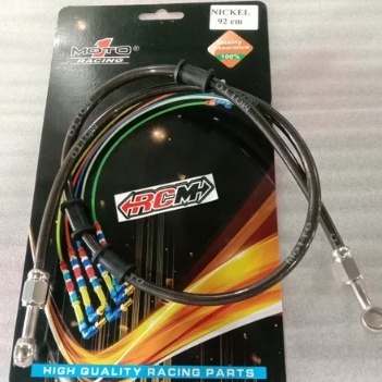 KABEL SELANG REM CAKRAM BRAKE HOSE NICKEL CARBON KARBON HITAM 92CM 92 CM 36INCH 36 &quot; INCH IN 36&quot; ORI MOTO1