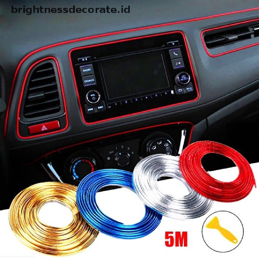 Strip Trim Molding Interior Mobil Panjang 5m Diy