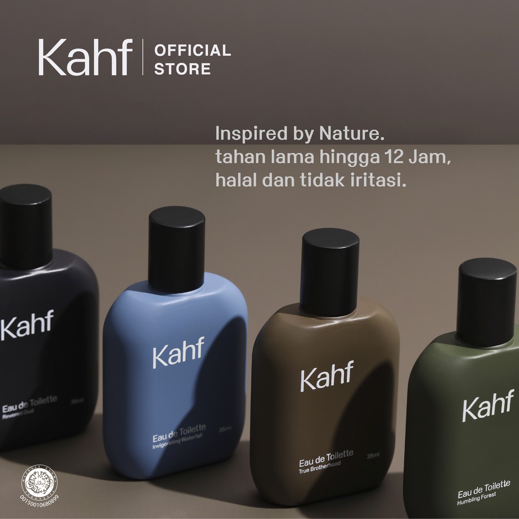 KAHF Skincare Cowok Halal (BPOM) Face Wash Serum Jenggot Eau de Toilette Laki-laki Man (VH)