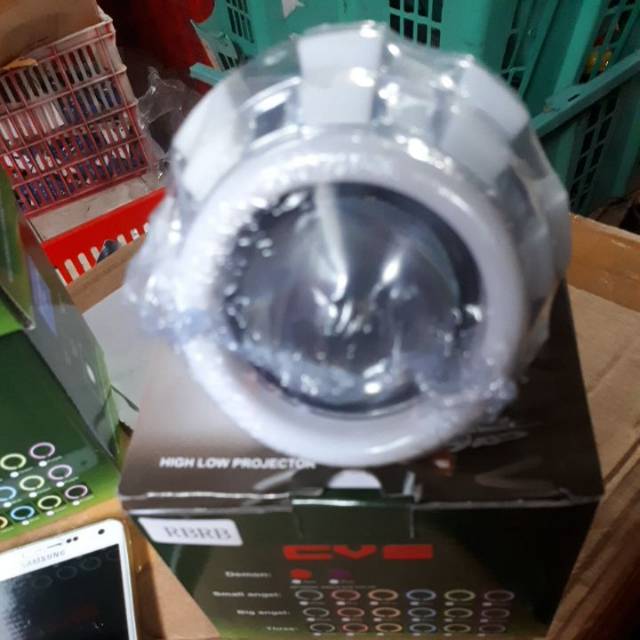 Lampu Depan LED Proje Projector Model Ubur2 3mode