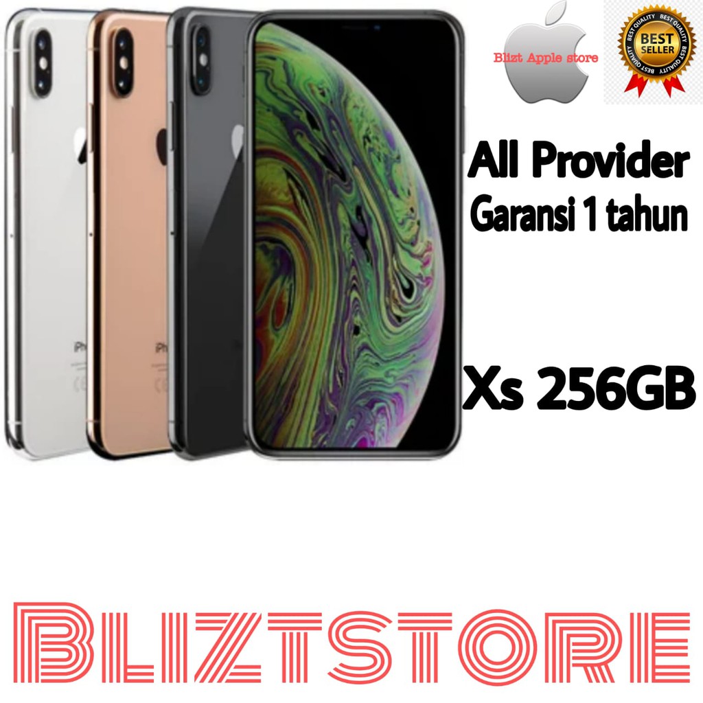 iPhone Xs 256GB All Sim Silent Fullset Ori Ex inter Second Mulus100% Like New 3utools All Green (Garansi 1 Tahun)