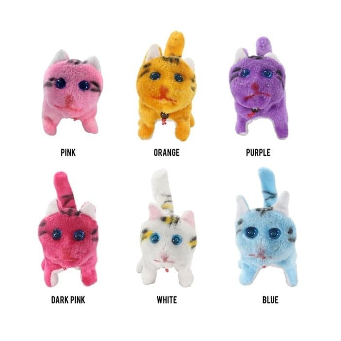 mainan boneka kucing - mainan boneka kucing jalan mundur