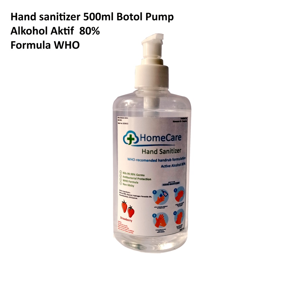 Hand Sanitizer 500ml Botol Pump