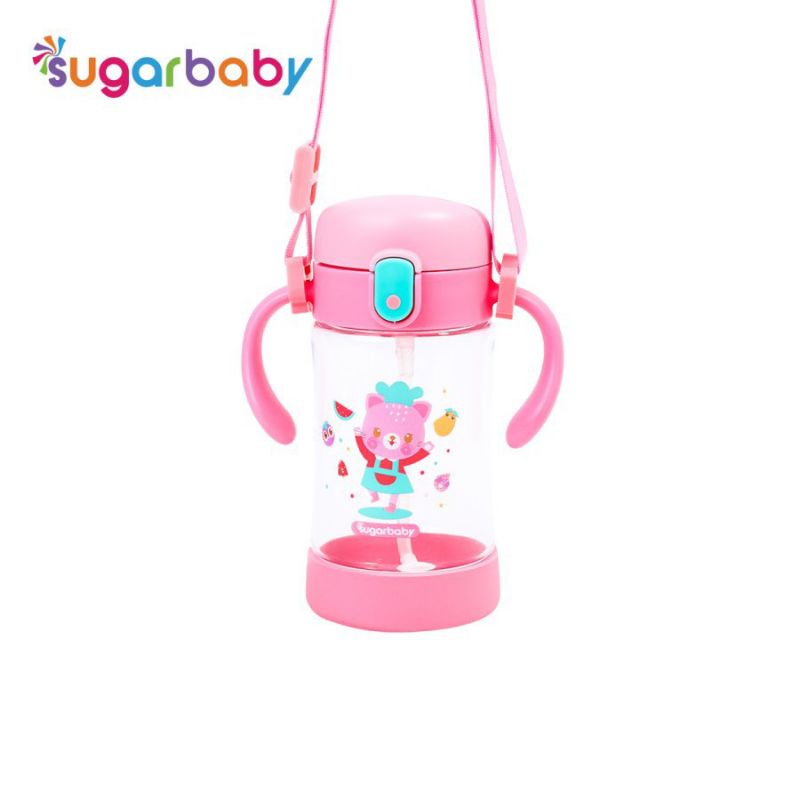 Sugar Baby Tritan Sippy Cup Silicone Base + Dual Straw 350ml