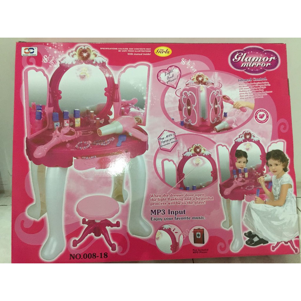 HZ Mainan Anak Meja Rias Glamor Mirror Remote / Glamour Mirror