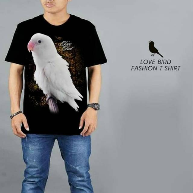 Kaos Distro Pria Lovebird Albino