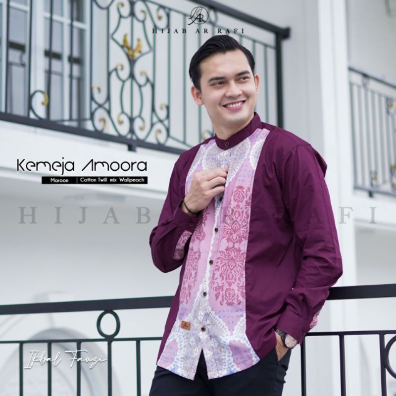 Kemeja Amoora Couple AR rafi size M-L@179.900
