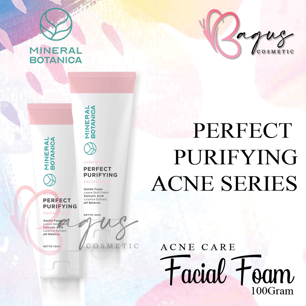 ⭐ BAGUS ⭐ MINERAL BOTANICA PERFECT PURIFYING ACNE SERIES | Facial Foam Day Night Cream Face Oil