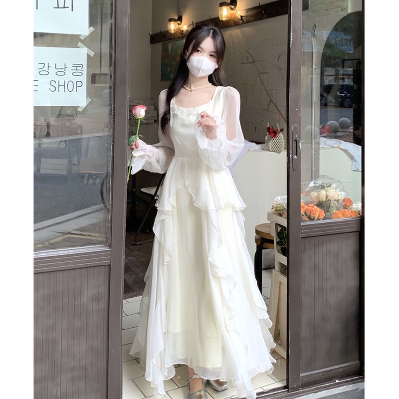 Holliday Dress French Super Fairly White Dress M127